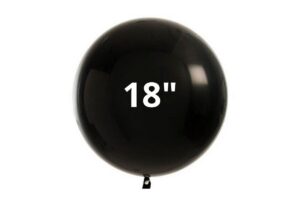 BUSTA 25 PZ PALLONCINI 18" MATTECOLORS NERO