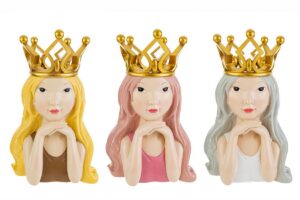 VASO REGINA RESINA 3 ASS.21x17xh.33CM