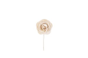 BOCCIOLO ROSA VELVET diam.5CM COL.BEIGE