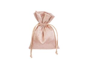 SACCHETTO RASO DIAMOND 10x14 CM BEIGE