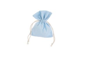 SACCHETTO COTONE 8x10 CM CELESTE