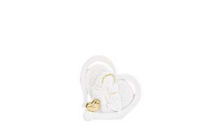 CALAMITA CUORE MATERNITA'RESINA 6x6CM