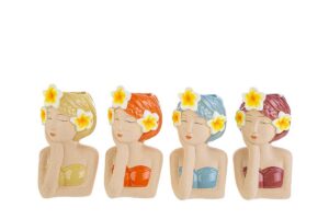 VASO CERAMICA CHICA DE IPANEMA 4ASS.9x9xh.16CM