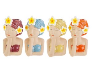 VASO CERAMICA CHICA DE IPANEMA 4ASS.13,5x13xh.26,5CM