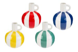 VASETTO PORCELLANA CIRCUS 4ASS.16x16xh.20CM C/SHOPPER 13699