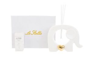 PROFUMATORE ELEFANTE PORCELLANA BIANCO 12x4xh.9,5CM C/ASTUCCIO