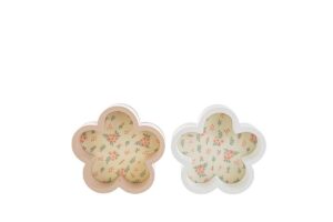 VASSOIO FIORE LEGNO 2ASS.16x15CM