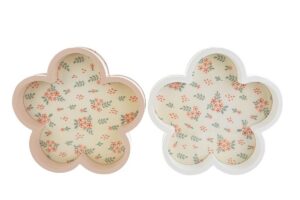 VASSOIO FIORE LEGNO 2ASS.25x24CM