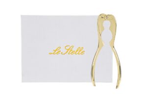 SCHIACCIANOCI METALLO ORO ASTUCCIO 16 CM