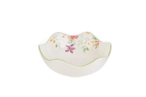 CENTRO TAVOLA PORCELLANA DEC.FIORI d.15,5XH.6CM