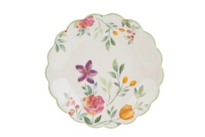 CENTRO TAVOLA PORCELLANA DEC.FIORI d.32,5XH.5,5CM