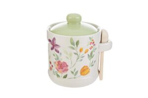 ZUCCHERIERA PORCELLANA DEC.FIORId.10,5x9xh.11,5CM