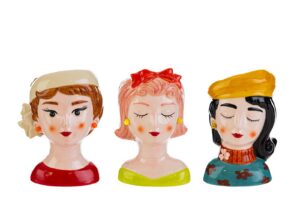 VASO CERAMICA GIRL 3 ASS. 8,5x7,5xh.13 CM