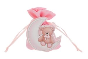 P/SACCHETTO LEGNO LUNA ORSETTO 7x3,5xh.7CM ROSA