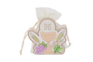 P/SACCHETTO LEGNO CALICE COMUNIONE 8x3,5xh.7CM