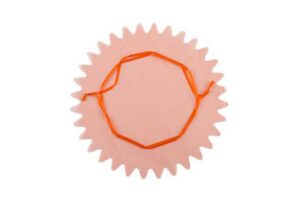 TULLE ARANCIO C/NASTRINO 24 CM *OUTLET*