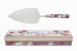PALA TORTA BOUQUET DI CHARME PORCELLANA C/ASTUCCIO 28,5x9,5x4CM