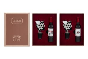 SET 2 PZ ACCESSORI VINO WINE TIME C/ASTUCCIO 2ASS.
