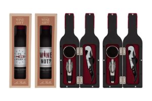 ACCESSORI 3PZ VINO IN BOTTIGLIA WINE TIME 6X23CM 2ASS.C/COLOR/BOX