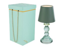 LAMPADA DRIM VETRO MENTA d.11xh.24,5CM C/BOX-ROSE 189205