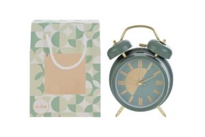 OROLOGIO VERDE SVEGLIA C/LUCE 12x6x17CM C/SHOPPER 156639