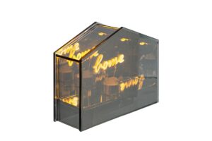 LAMPADA LED VETRO FUME'HOME 14,5x5xh.12CM C/SHOPPER 156572