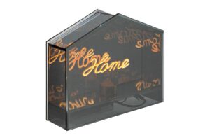 LAMPADA LED VETRO FUME'HOME 18x5xh.15,5CM C/SHOPPER 156572