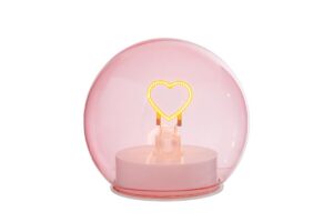 LAMPADA LED VETRO ROSA 11xh.11CMC/SHOPPER 156644