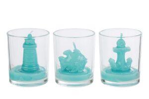 BICCHIERE CANDELA MARE 3ASS.d.6xh.7,5CM