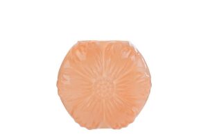 VASO VETRO FIORE SALMONE 14x6xH.15CM C/SHOPPER 156572