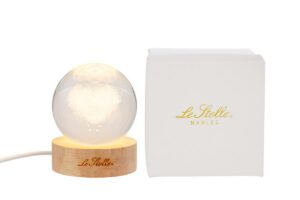 LAMPADA GLOBO VETRO CUORE USB d.6CM C/ASTUCCIO