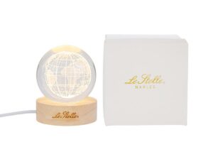 LAMPADA GLOBO VETRO MONDO USB d.6CM C/ASTUCCIO