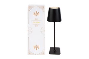 LAMPADA DA TAVOLO NERA TOUCH LED/USB 10xh.36CM C/COLOR/BOX