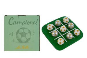 GIOCO TRIS PALLONE RESINA 13,5x13,5xh.4CM C/COLOR/BOX