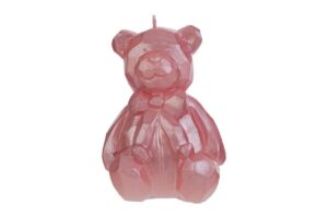 CANDELA ORSETTO 7,5x8xh.11CM COL.ROSA C/SHOPPER 13693