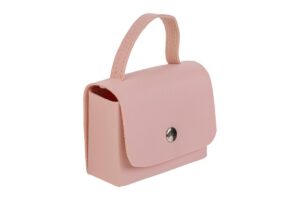 BORSETTA PELLE ROSA 8,5x4x6,5CM