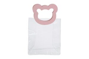 BUSTINA PLASTICA ORSETTO ROSA 10x5x12CM