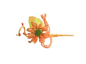 FIORE ARTIFICIALE ARANCIO LUNGH.9 CM *OUTLET*