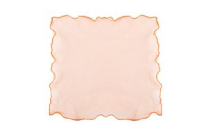TULLE ORGANZA ONDULATA ARANCIO 25X25 CM