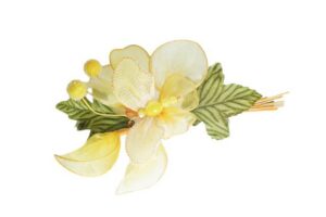 FIORE FARFALLA GIALLO 18 CM *OUTLET*