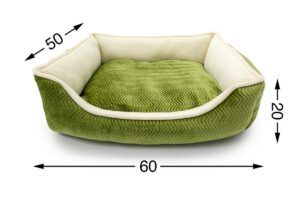 CUCCETTA DIVANO VERDE 60x50xh.20CM "PREZZO NETTO"