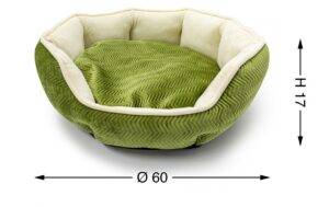 CUCCETTA DIVANO VERDE 60x60xh.17CM "PREZZO NETTO"