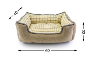 CUCCETTA DIVANO BEIGE 60x40xh.22CM "PREZZO NETTO"