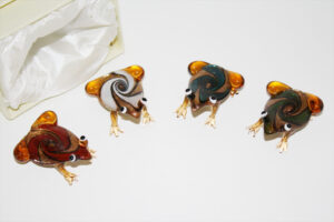 RANA IN VETRO 4 ASS. 3,5X4,5 CM *OUTLET*