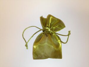 SACCHETTO RASO 12X11,5 CM VERDE *OUTLET*