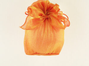 SACCHETTO ORGANZA ARANCIO 8X16H.CM *OUTLET*