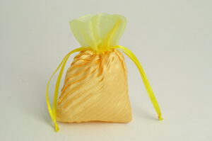 SACCHETTO ORGANZA 9X14 H. CM. GIALLO *OUTLET*