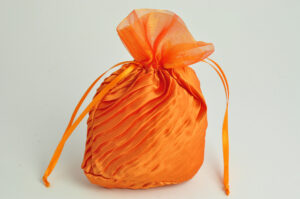 SACCHETTO RASO 15xh.14 CM ARANCIO *OUTLET*