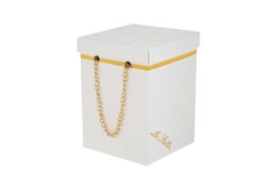 BOX CARTA DEC.ROSE 10x10xh.13CM COL.BIANCO