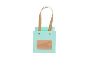 SHOPPER CARTA 250gr 12x12x12CM CELESTE